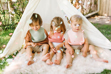 Load image into Gallery viewer, Silicone Food Bib - Dusty Rose