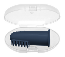 Charger l'image dans la galerie, Silicone Finger Toothbrush with Carrying Case - Navy