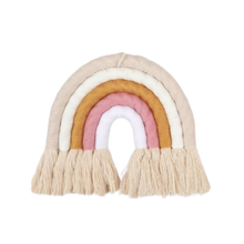 Load image into Gallery viewer, Rainbow Macrame Wall Decor - Golden Sunrise
