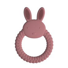 Load image into Gallery viewer, Silicone Bunny Teether - Rose