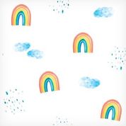 Charger l'image dans la galerie, Muslin Swaddle Blanket - Rainbow Sky