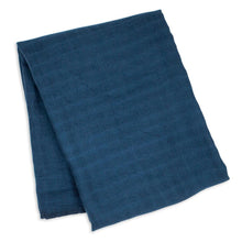 Charger l'image dans la galerie, Muslin Swaddle Blanket - Navy