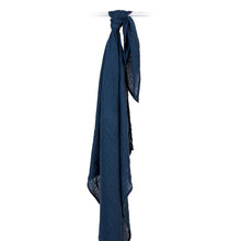 Charger l'image dans la galerie, Muslin Swaddle Blanket - Navy