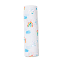 Charger l'image dans la galerie, Muslin Swaddle Blanket - Rainbow Sky