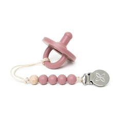 Load image into Gallery viewer, Pacifier &amp; Silicone Bead Clip - Rose
