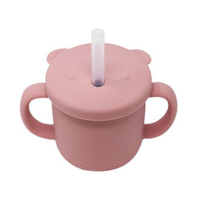 Charger l'image dans la galerie, Grow With Me Silicone Bear Cup - Dusty Rose