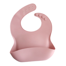 Load image into Gallery viewer, Silicone Food Bib - Blush
