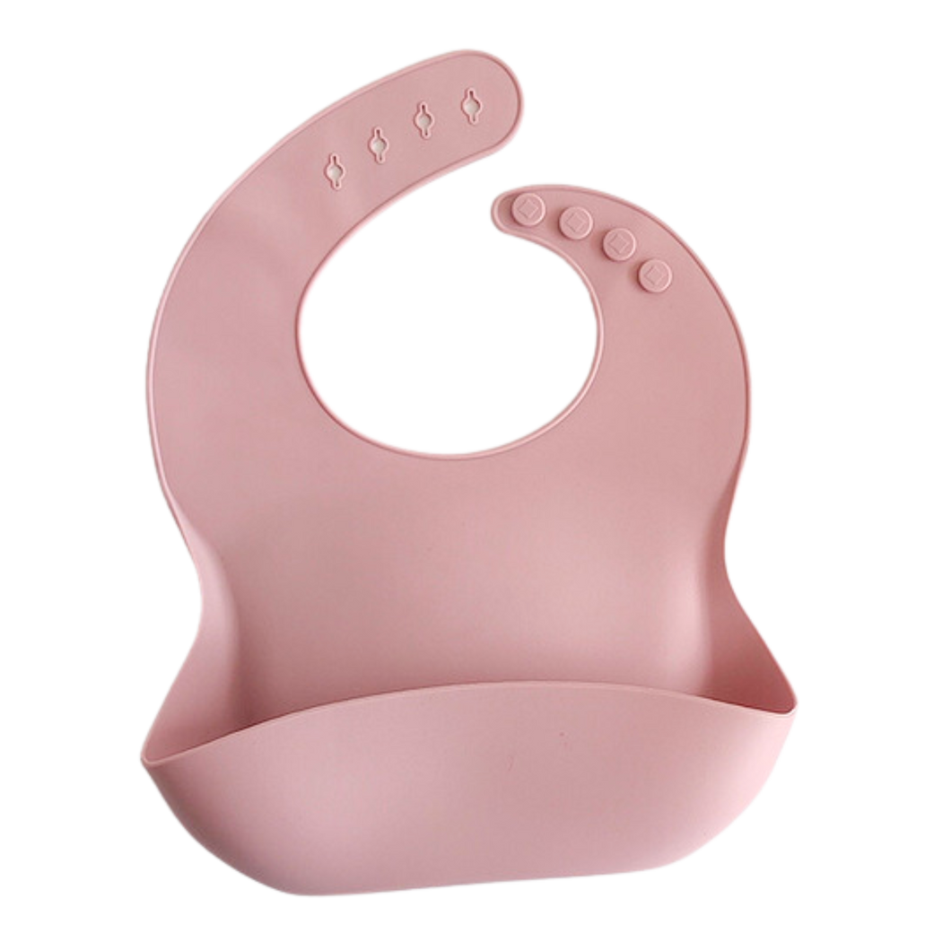 Silicone Food Bib - Blush