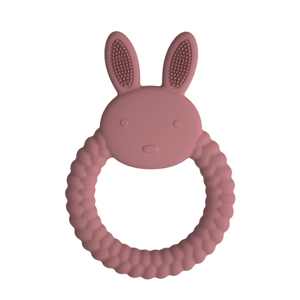 Silicone Bunny Teether - Rose