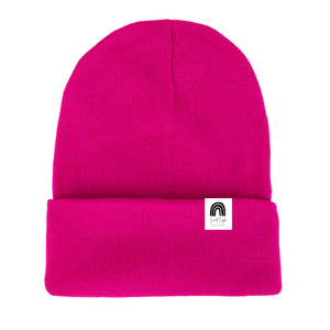 Kids Safety Wear Winter Hat - Fluorescent Pink