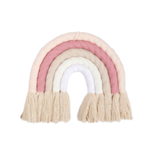 Load image into Gallery viewer, Rainbow Macrame Wall Decor - Soft Pink
