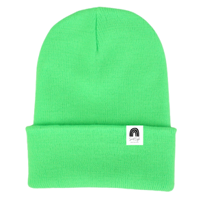 Kids Safety Wear Winter Hat - Fluorescent Green