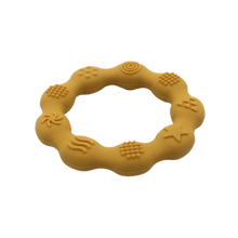 Charger l&#39;image dans la galerie, Round Silicone Baby Teether - Mustard
