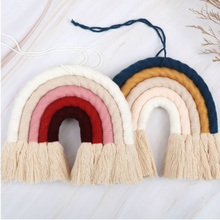 Load image into Gallery viewer, Rainbow Macrame Wall Decor - Cool Blue
