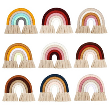 Charger l&#39;image dans la galerie, Rainbow Macrame Wall Decor - Ruby Red
