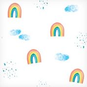 Muslin Swaddle Blanket - Rainbow Sky