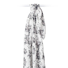 Load image into Gallery viewer, Muslin Swaddle Blanket - Black Floral
