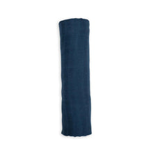 Load image into Gallery viewer, Muslin Swaddle Blanket - Navy
