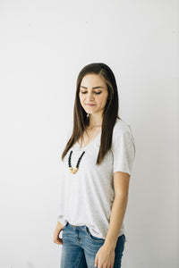 The Landon - Black Teething Necklace