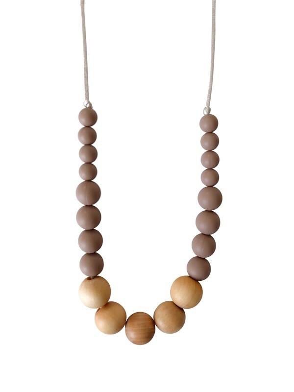 The Landon - Desert Taupe Teething Necklace